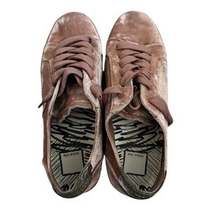 Dolce Vita Zalen Pink Velvet Slip On Sneakers- Size 10inch